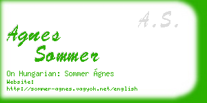 agnes sommer business card