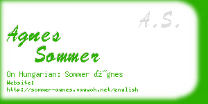 agnes sommer business card